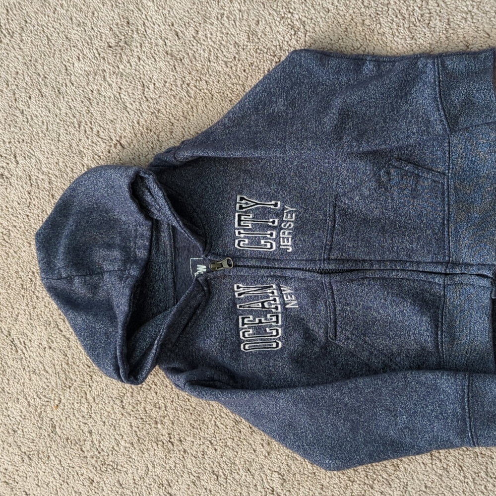 18M Grey Ocean City, NJ Hooded Sweatshirt